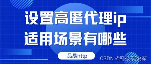 軟件開發中設置高匿代理IP的適用場景